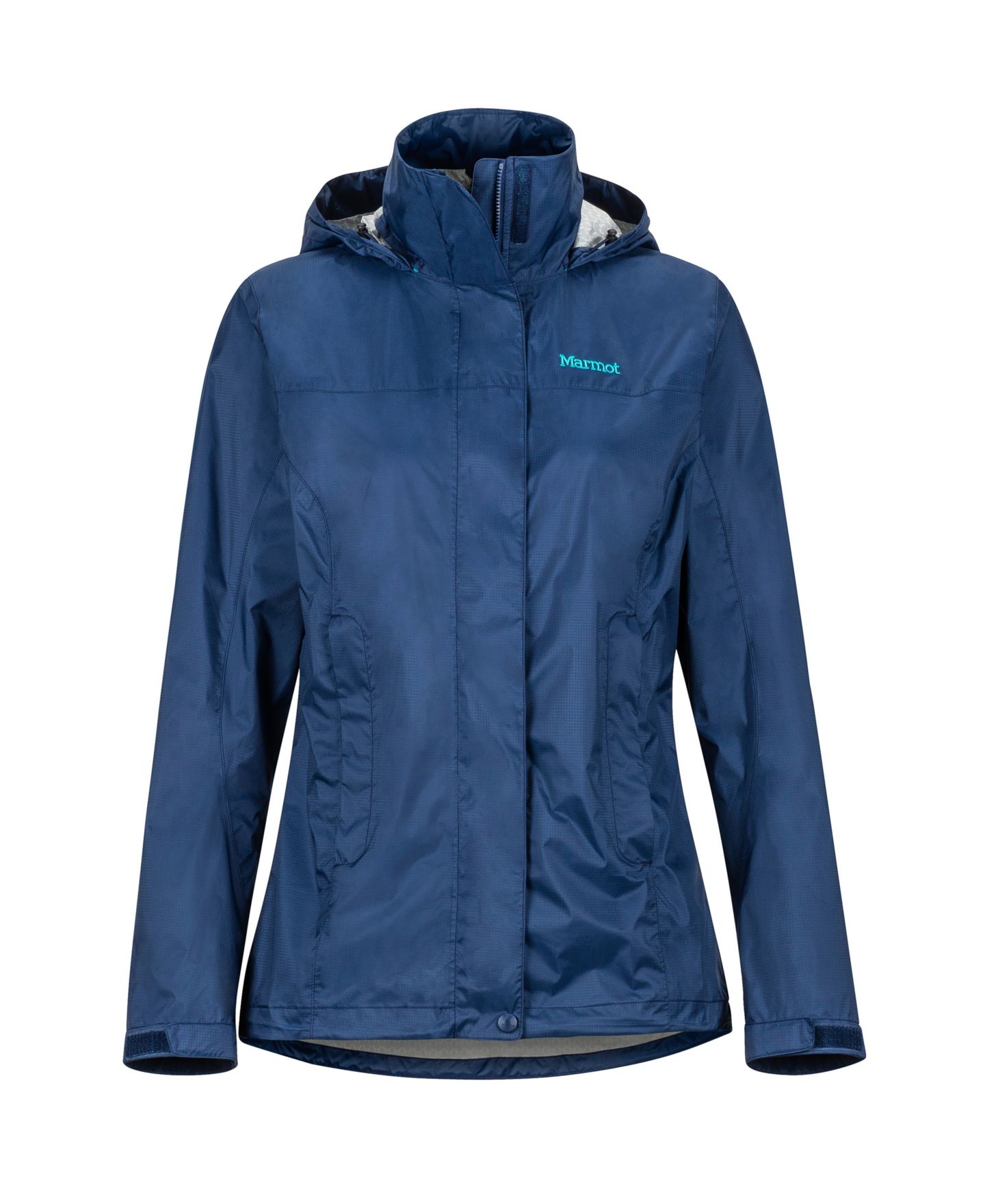 Женская куртка Marmot PreCip Eco Hooded Collar, цвет: Тёмно-синий — фото 5