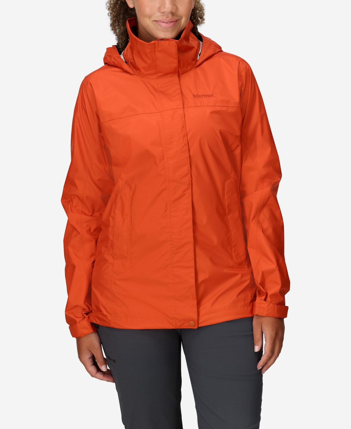 Women's PreCip Eco Hooded Collar Jackets - Rain Cloud