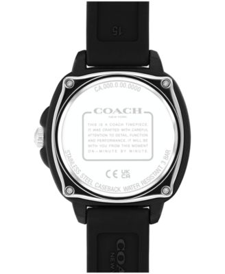 Women's Kitt Black Silicone Strap Watch, 35.4mm