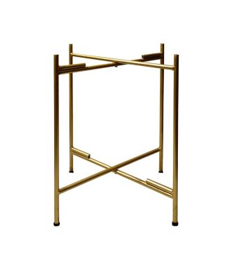 High Round Side Table – 2-Tier Design with Sturdy Iron Frame