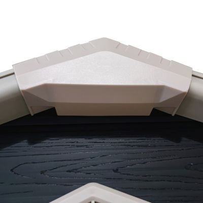 Streamdale 8x4ft Resin Garden Shed, Outdoor storage for tools, bikes, trash, Lockable door, Black