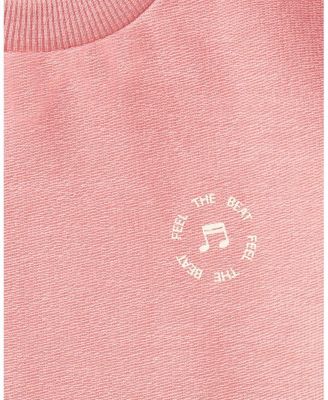 2 Piece Baby and Toddler "Feel The Beat" Stretch Tee and Shorts Set