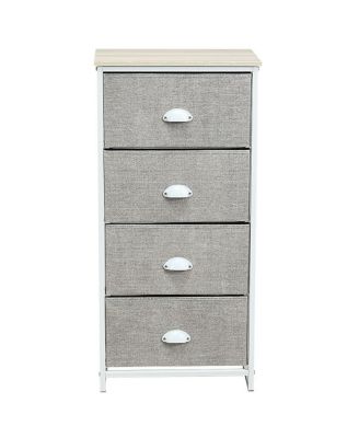Chest Storage Tower Side Table Display Storage with 4 Drawers
