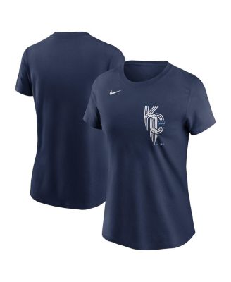 Nike - Women's Navy Kansas City Royals City Connect Wordmark T-Shirt
