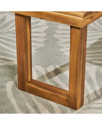 Streamdale Outdoor Acacia Wood Dining Set, Sandblast Natural Finish