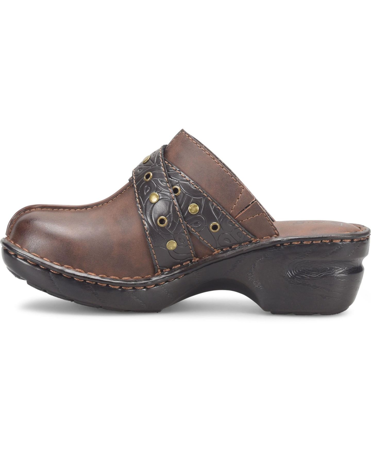 Женские сабо b.o.c. Karley Clog Slip-On Mules, цвет: Тёмный коричневый — фото 6
