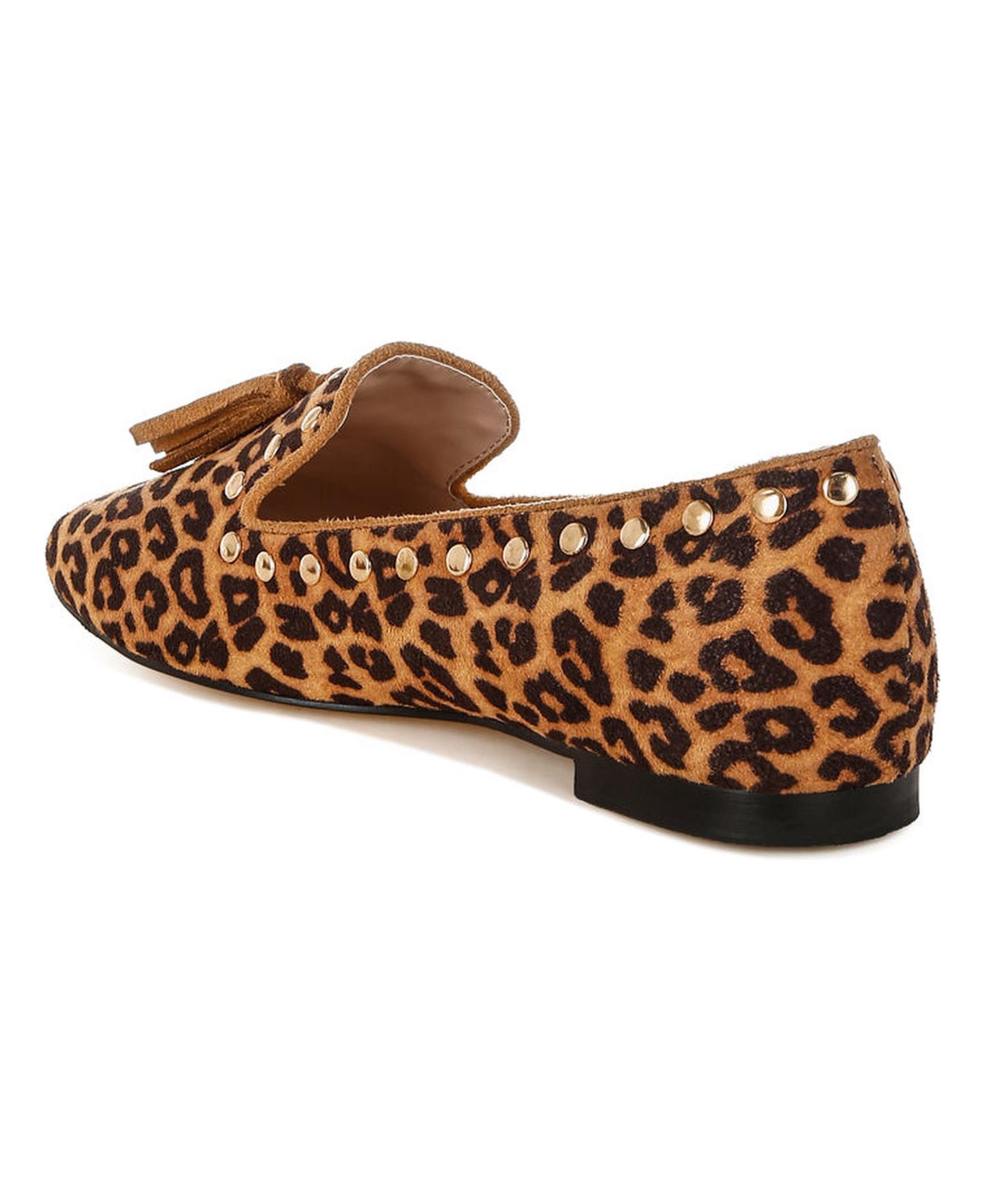 Женские туфли Rag & Co Niloha Studs and Tassels Detail Leopard, цвет: Коричневый — фото 9