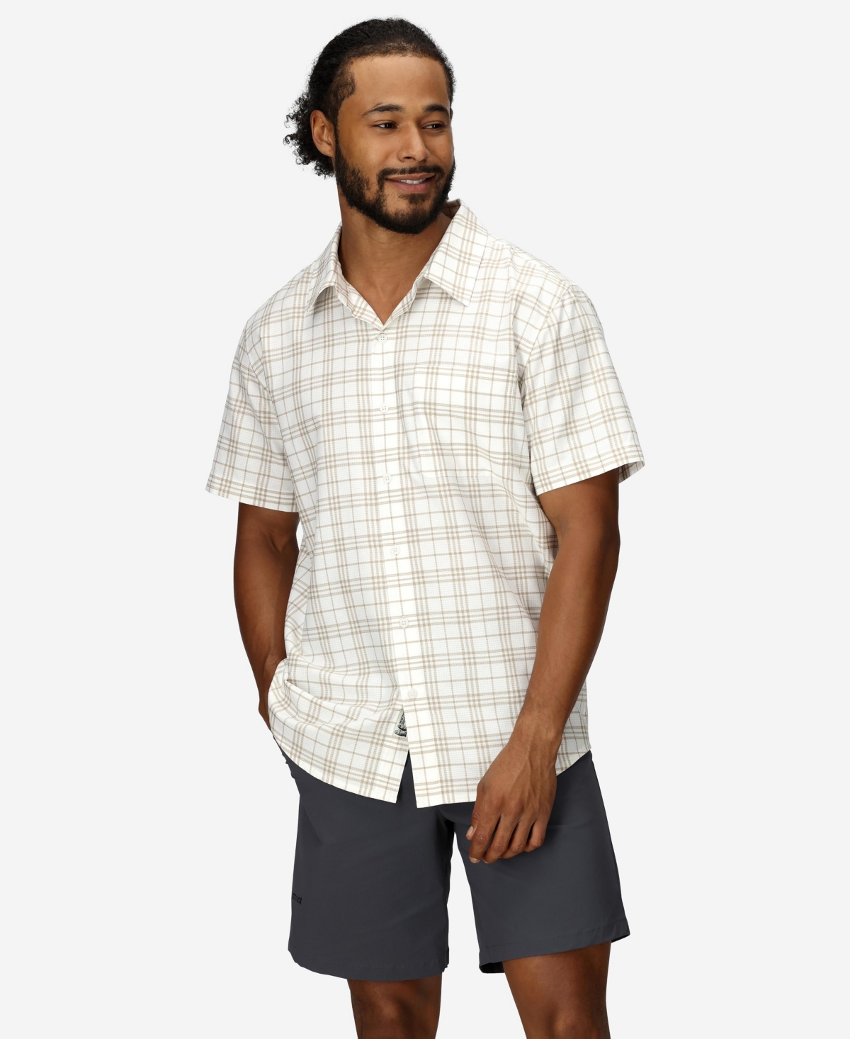 Marmot Men's Airexchange Novelty Short Sleeve Shirt In White