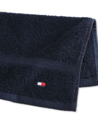 Tommy Hilfiger Home Modern American Solid Cotton Washcloth, 13" x 13"
