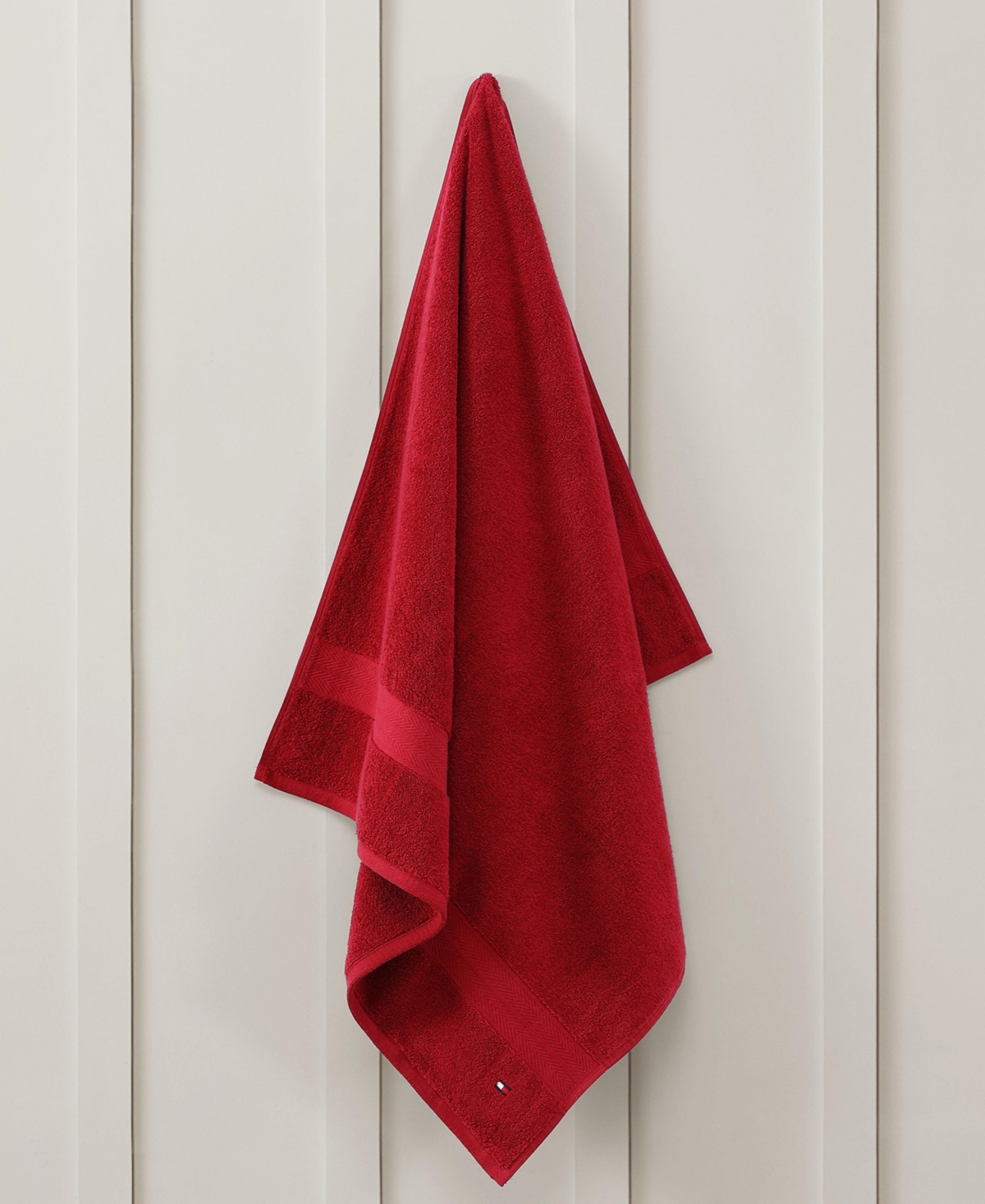 Tommy Hilfiger Home Modern American Solid Cotton Washcloth, 13" X 13"