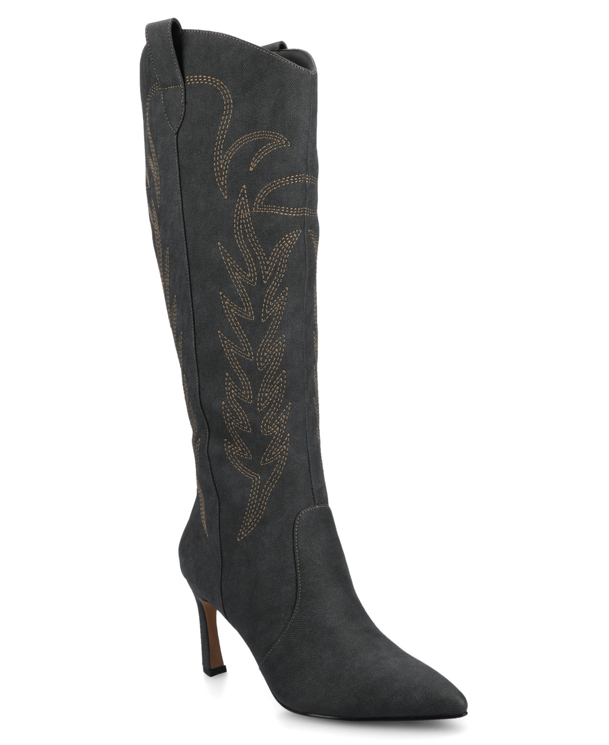 Journee Collection Journee Womens Laramie Knee High Western Boots