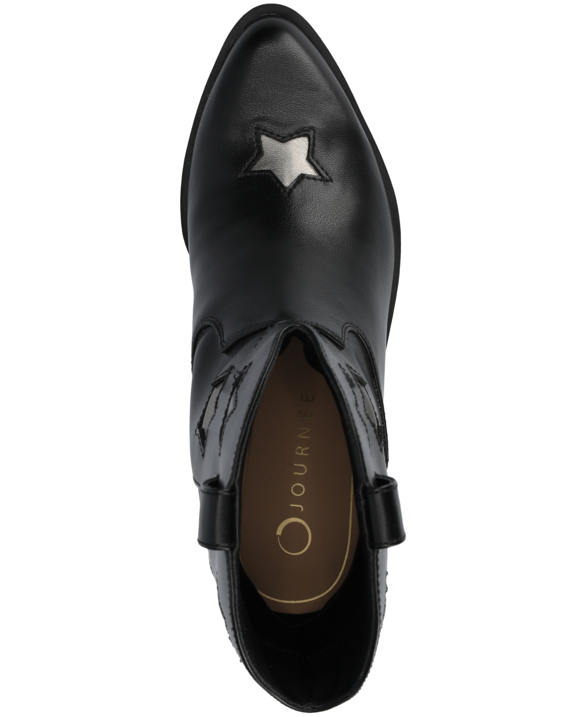 Journee Collection Journee Womens Underwood Medium And Wide Width Western Star Detail Ankle Booties