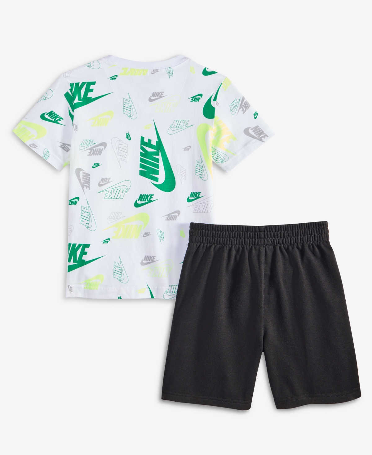 Nike Little Kids Printed T-shirt & Lightweight French Terry Shorts, 2 Piece Set