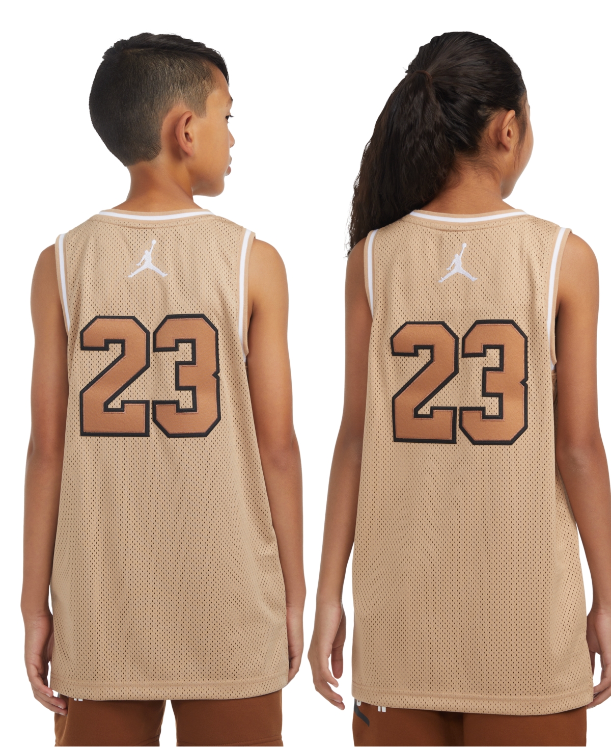 Jordan Big Boys 23 Jersey Sleeveless Tank Top In Hemp