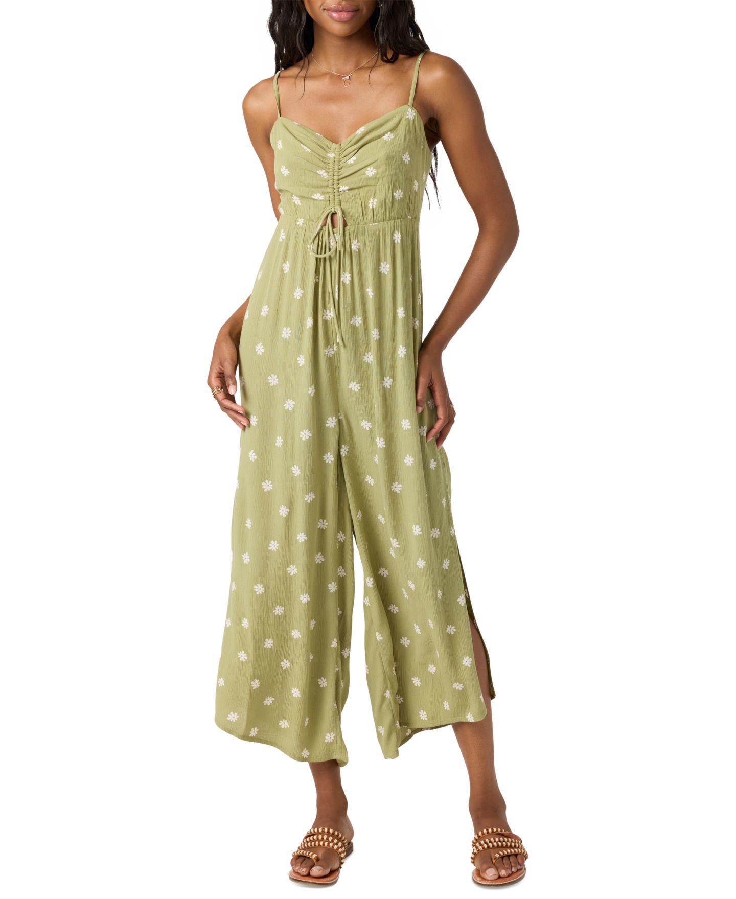 Женский комбинезон O'Neill Keiko Esme Sleeveless Pull-On Jumpsuit, цвет: Mosstone — фото 1