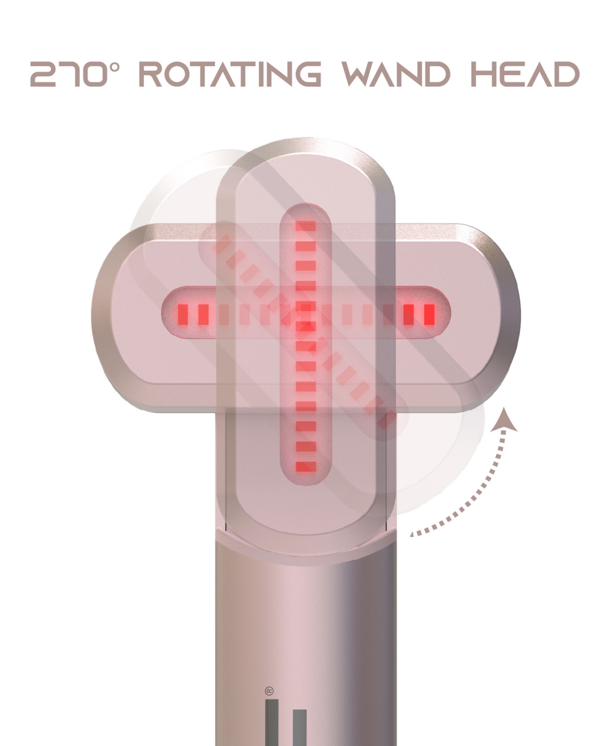 Tzumi Slf Led Light Therapy 4-in-1 Cordless Face And Neck Wand In White