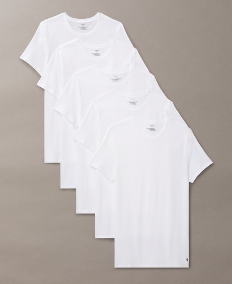 Мужские футболки Calvin Klein Men's 5-Pack Cotton Classics Crewneck T-Shirts