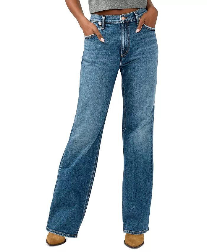 Women's Baggy Mid Rise Bootcut Jeans - thumbnail 6