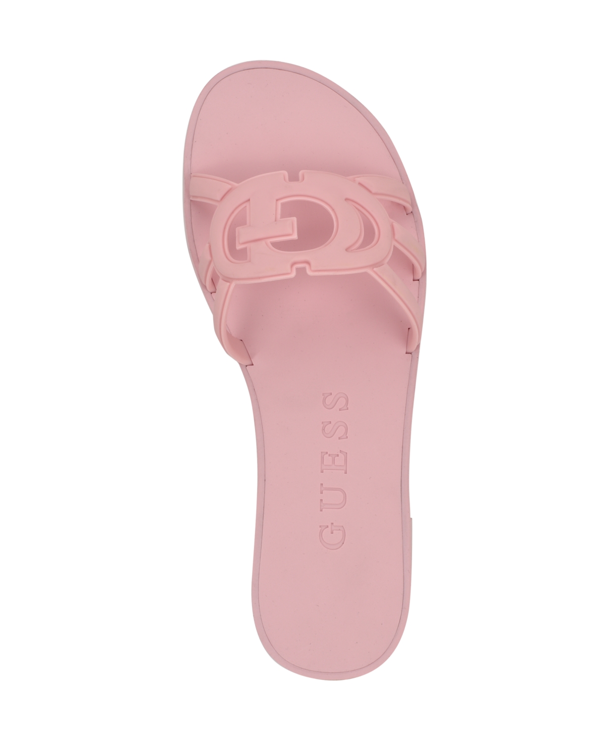 Guess Elyho Jelly Slide Sandal In Pink