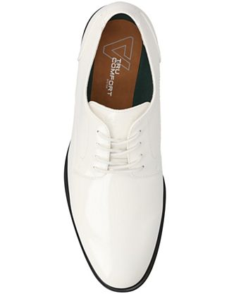 white dress shoes Bruno Marc Men's Faux Patent Leather Classic Lace-up Formal Oxford Ceremony-06 size 11 Step into elegance with our white men dress shoes Men's White and Navy Cap-Toe