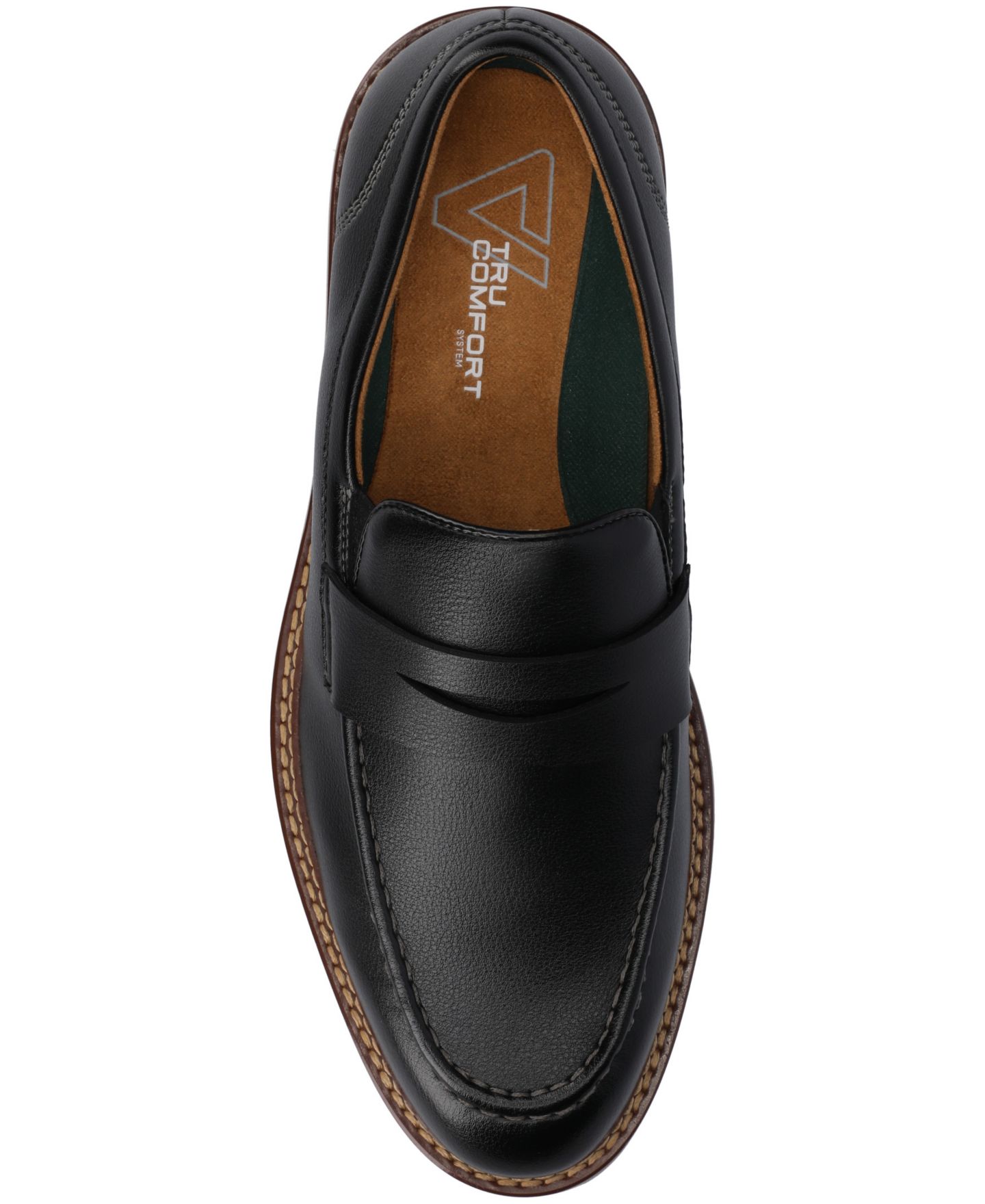 Мужские туфли Vance Co. Princeton Loafer Casual Dress Shoe, цвет: Чёрный — фото 4