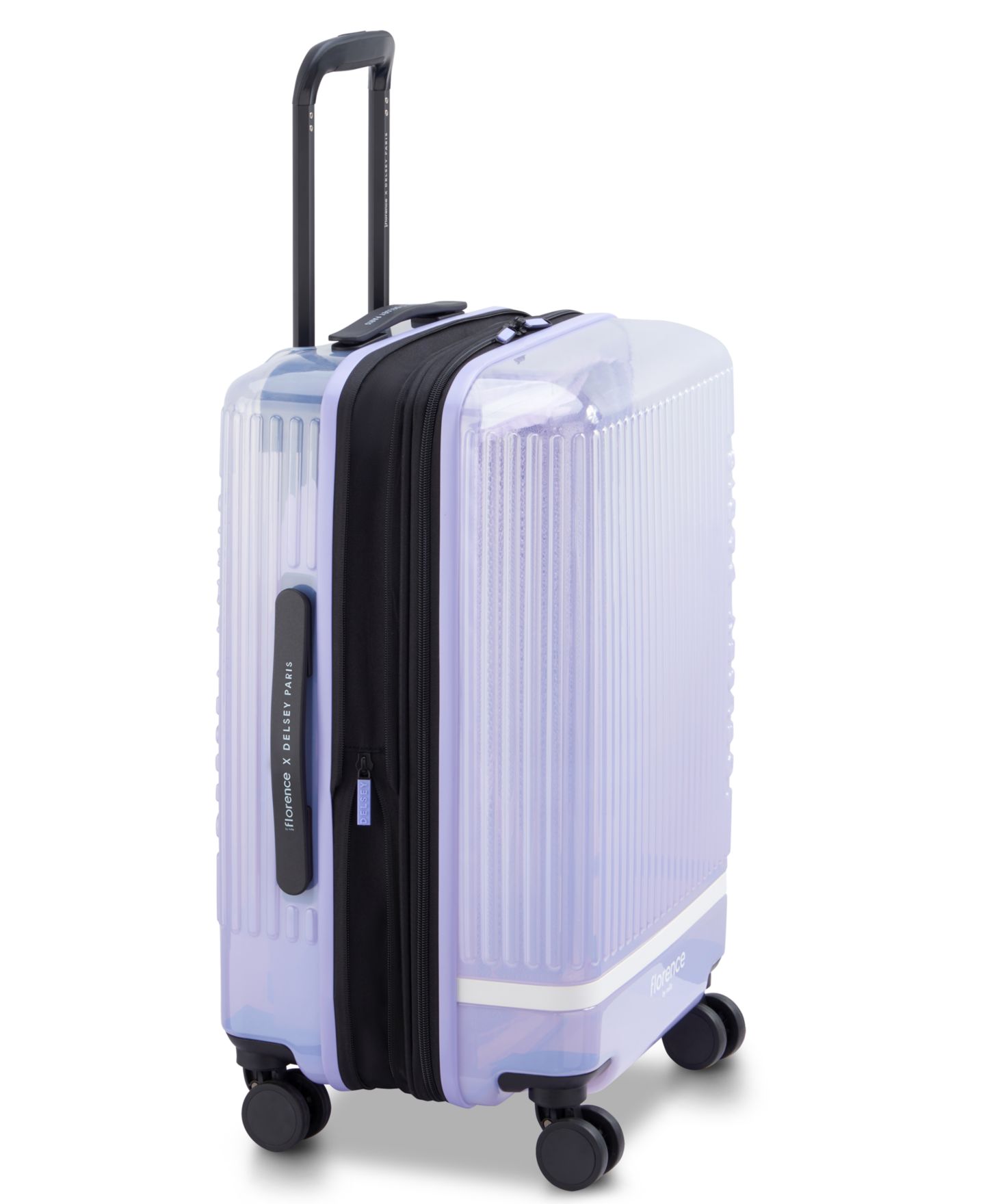 Чемоданы florence by mills x Delsey Paris Gotta Glow Luggage Collection, цвет: Фиолетовый — фото 4