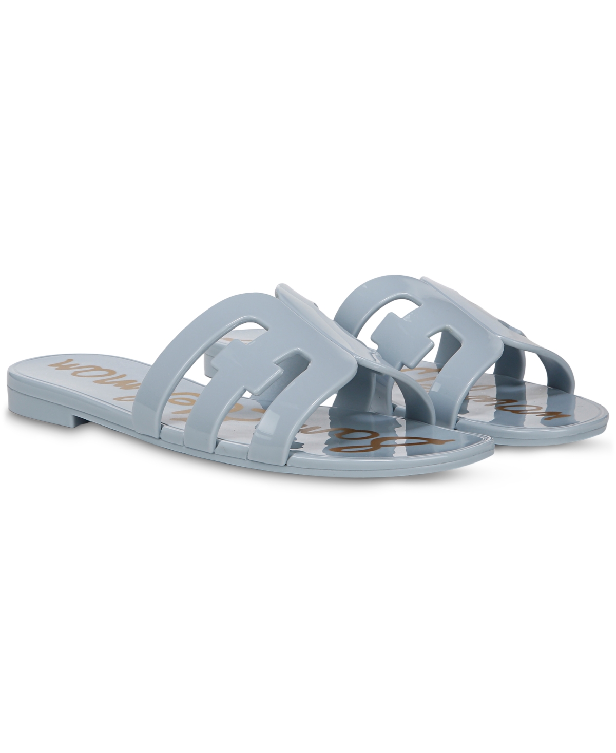 Sam Edelman Bay Jelly Slide Sandal Cape Blue Jelly In Cape Blue