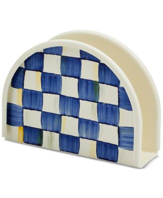 MacKenzie-Childs - Royal Check Enameled Napkin Holder