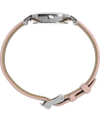 Women's Analog Pink Leather Strap Watch, 31mm