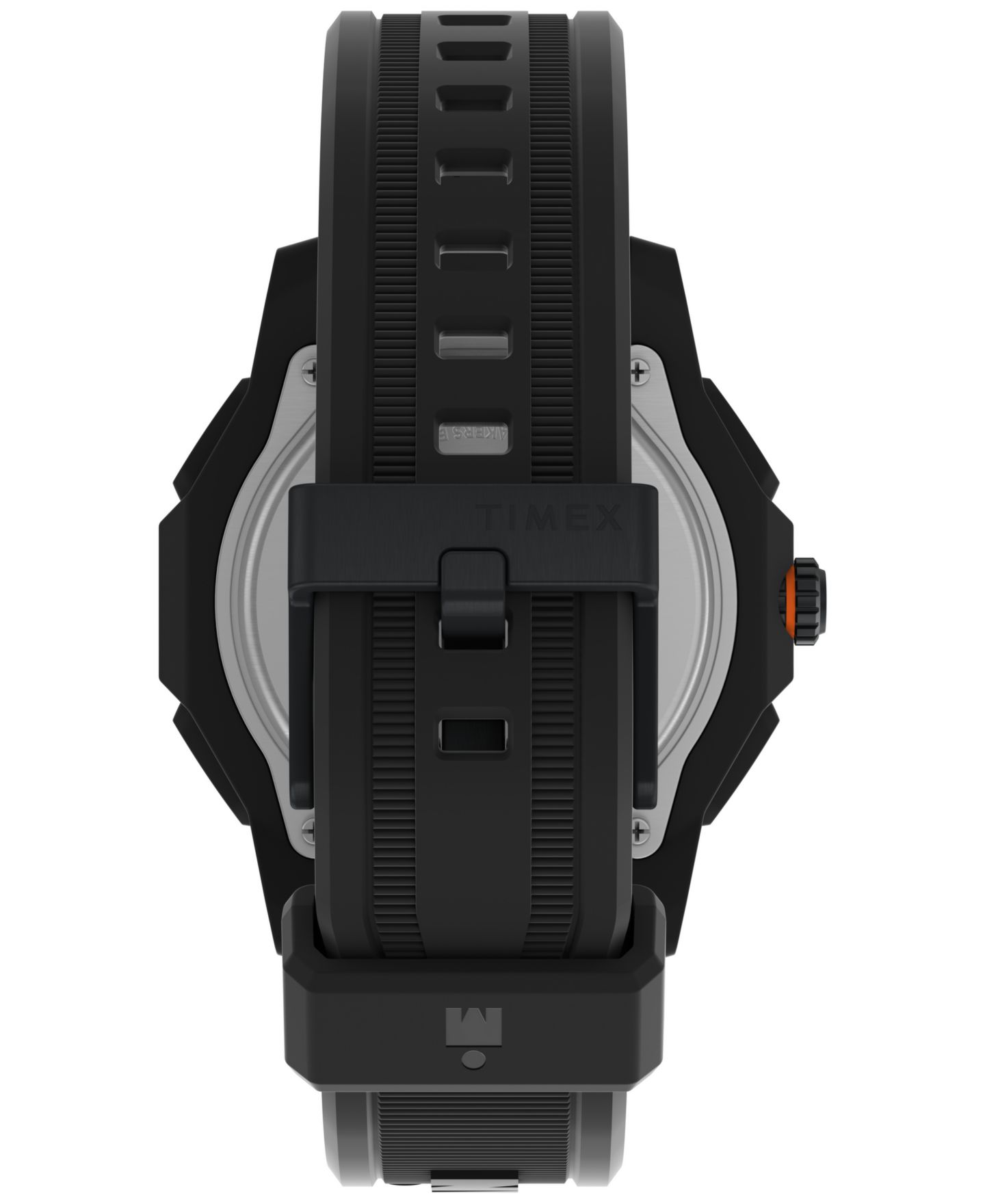 Мужские часы Timex Digital Black Polyurethane Strap Watch, 47mm — фото 3