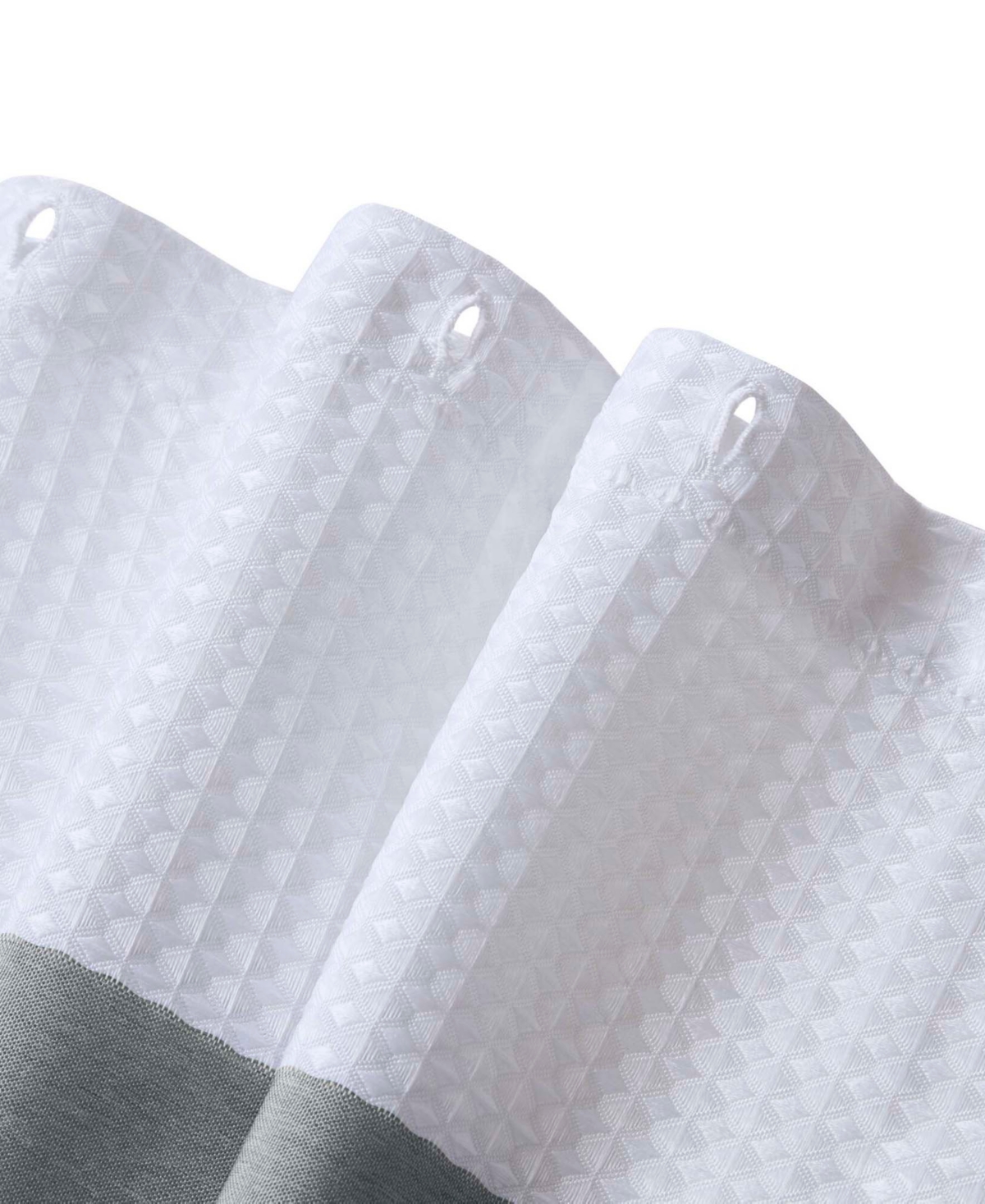 Madison Park Spa Waffle 3m-scotchgard Shower Curtain, 108" X 72" In Gray