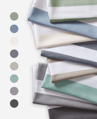 Spa Waffle 3M-Scotchgard Shower Curtain, 36" x 72"