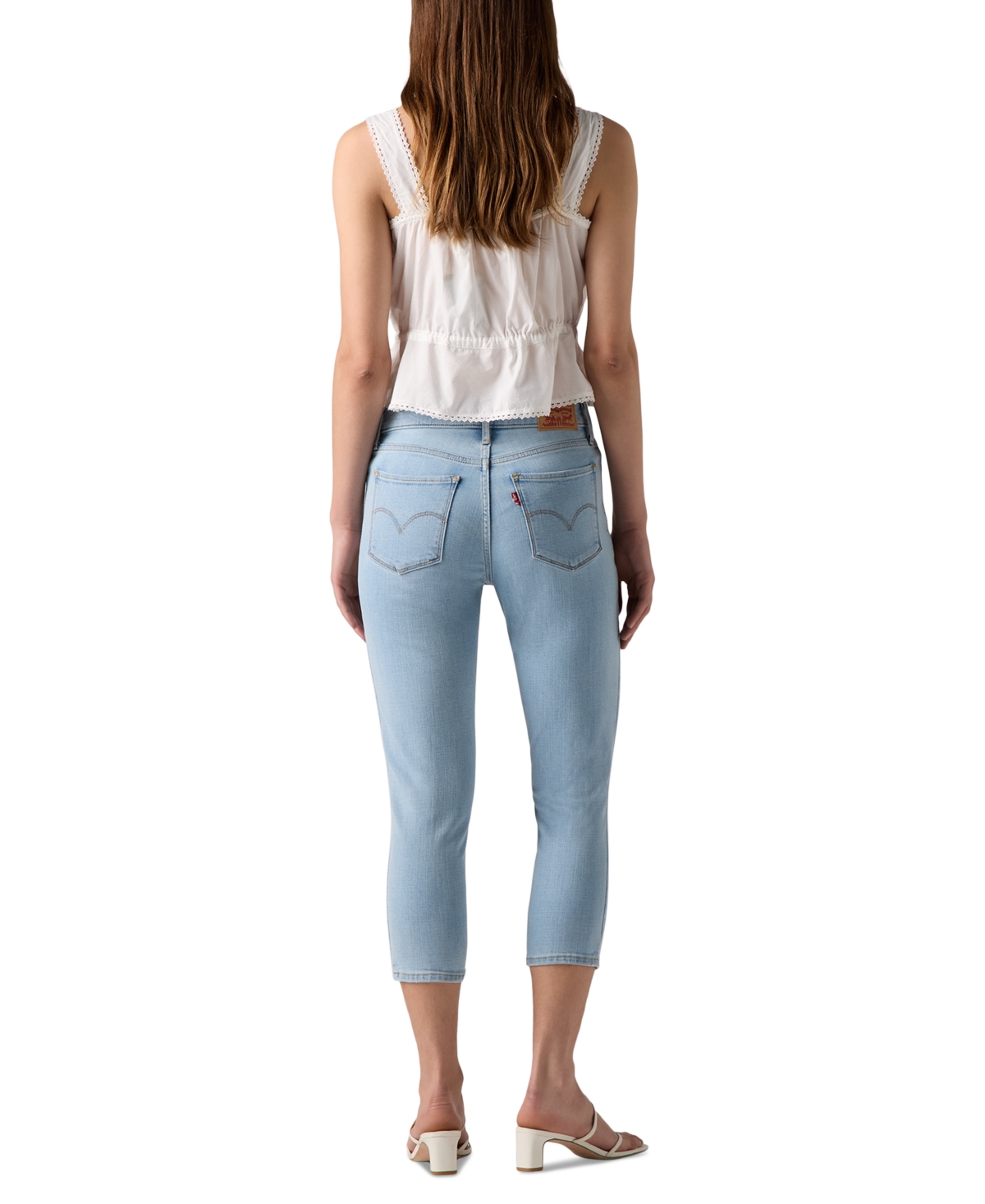 LEVI'S 311 SHAPING SKINNY MID RISE CAPRI JEANS 