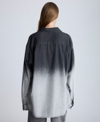 Women's Chambray Ombr&eacute; Tunic Shirt