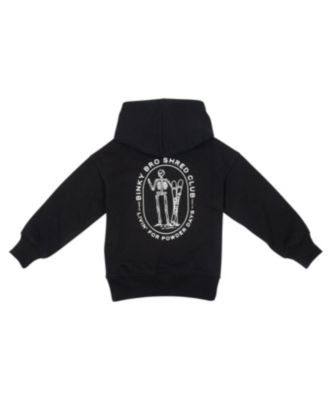 Toddler Boys Powder Skelly Hood Black Hoodie