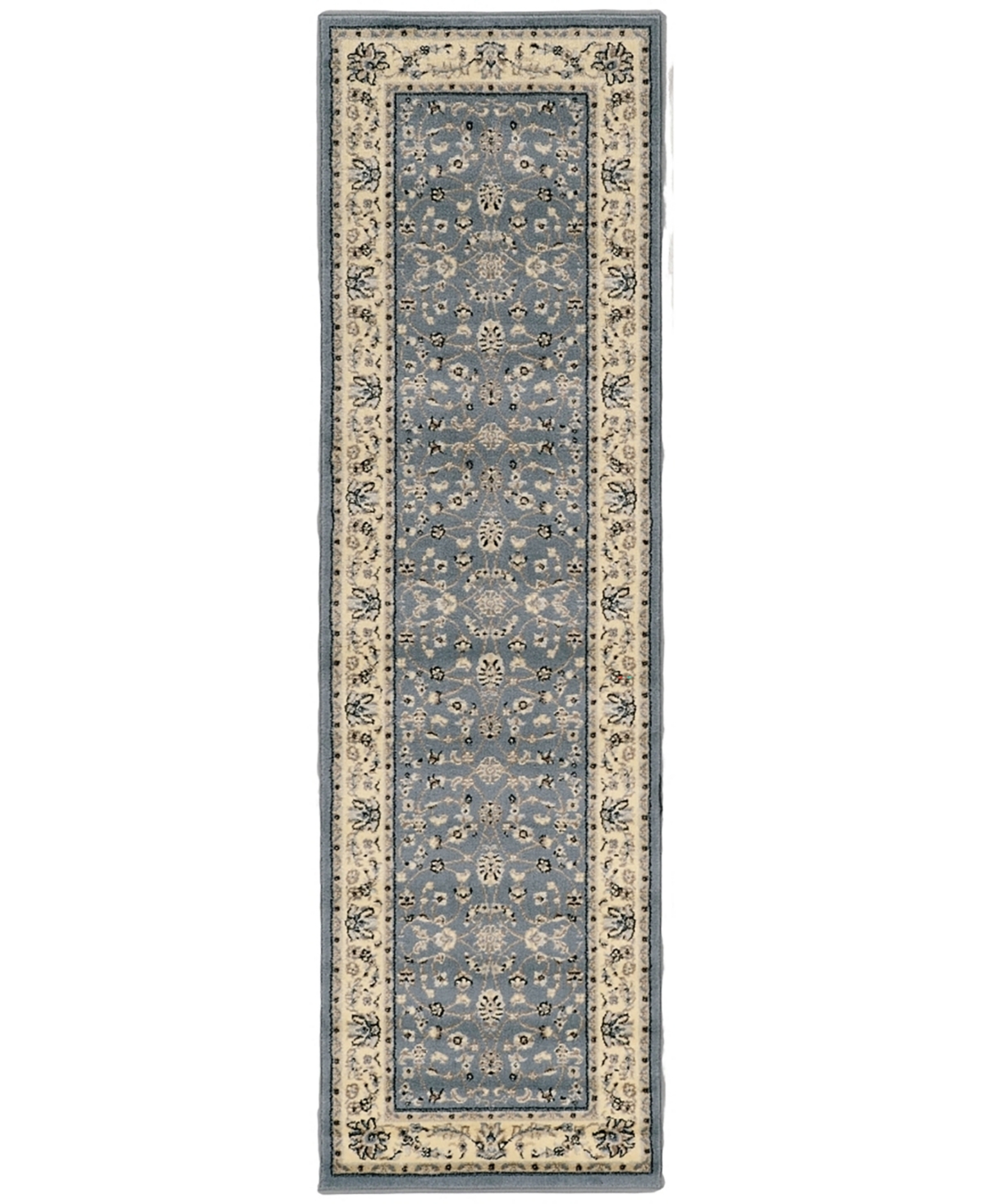 Km Home Pesaro 1596 2'2" X 7'7" Runner Area Rug In Gray,blue