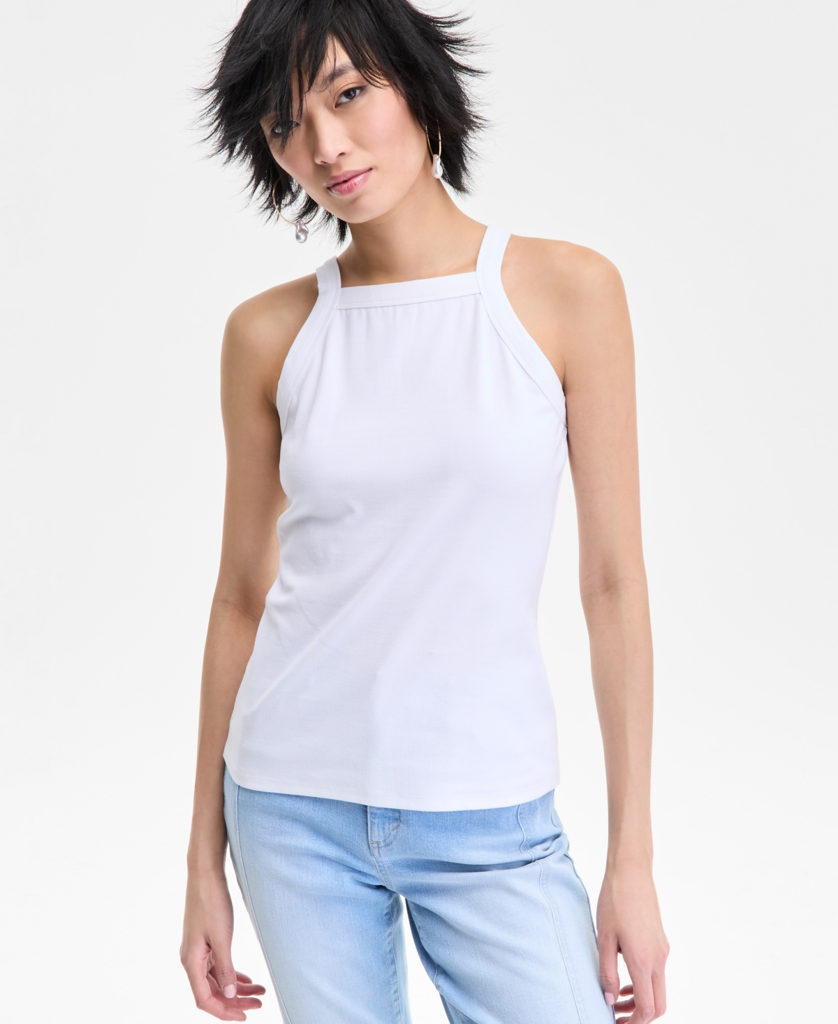 Inc International Concepts Women's Halter-neck Tank Top, Exclusively At Macy's