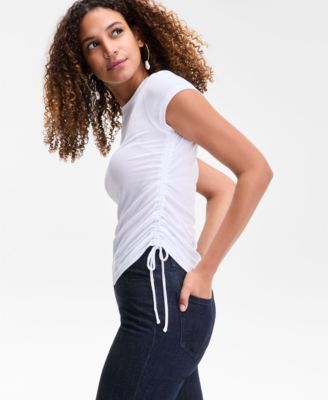 Women's Side-Tie T-Shirt, Exclusively at Macy's 