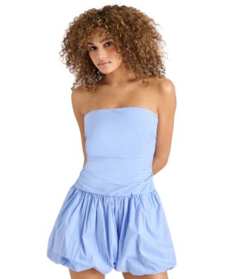 Women's Gigi Striped Bubble-Hem Mini Dress