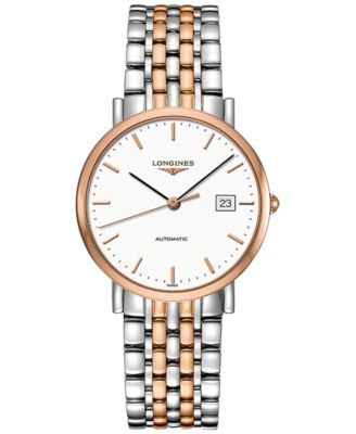 Longines - Men's Swiss Automatic The  Elegant Collection Two-Tone Stainless Steel Bracelet Watch 37mm L48105127