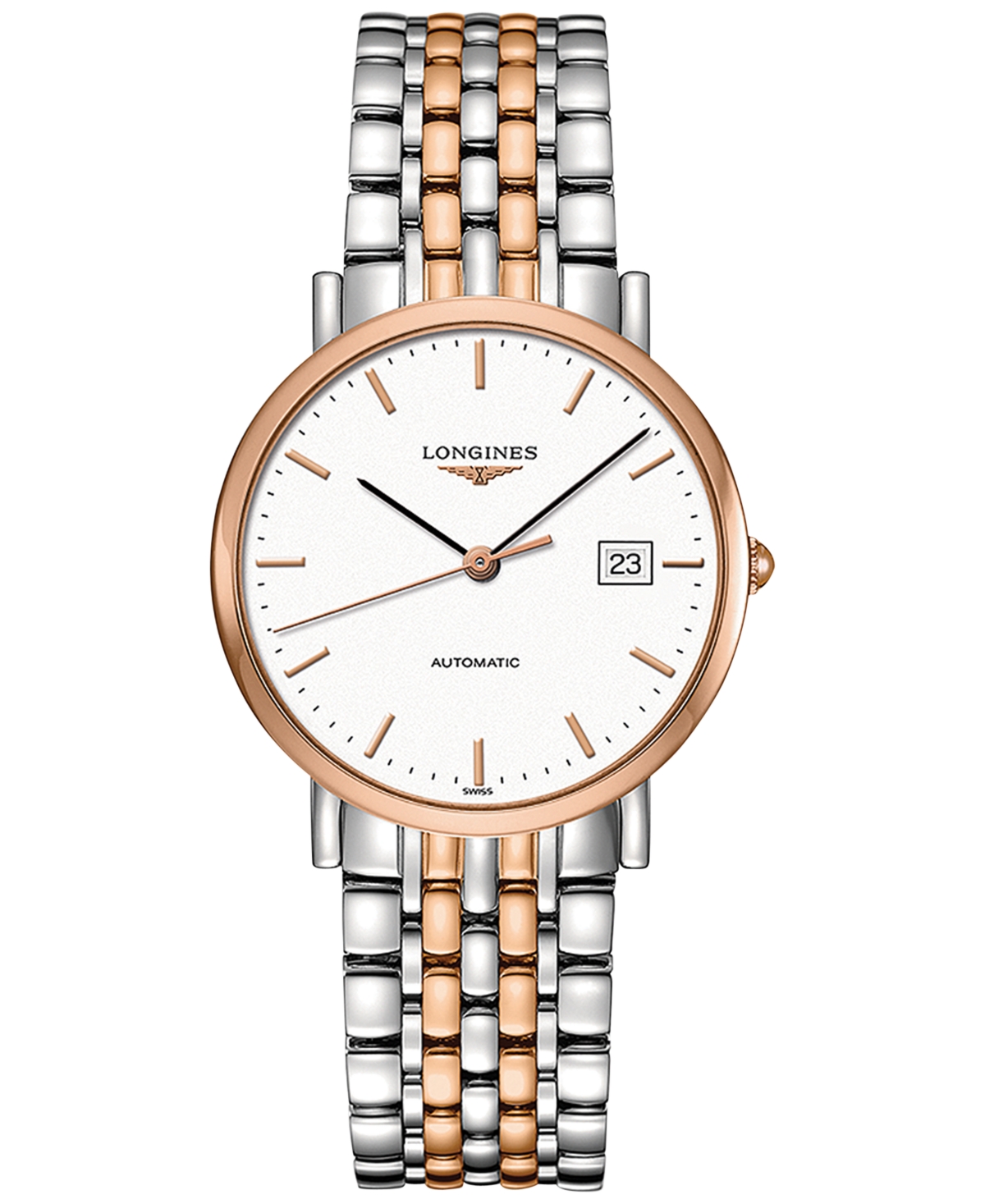 Longines Men's Swiss Automatic The  Elegant Collection Two-tone Stainless Steel Bracelet Watch 37mm L In No Color