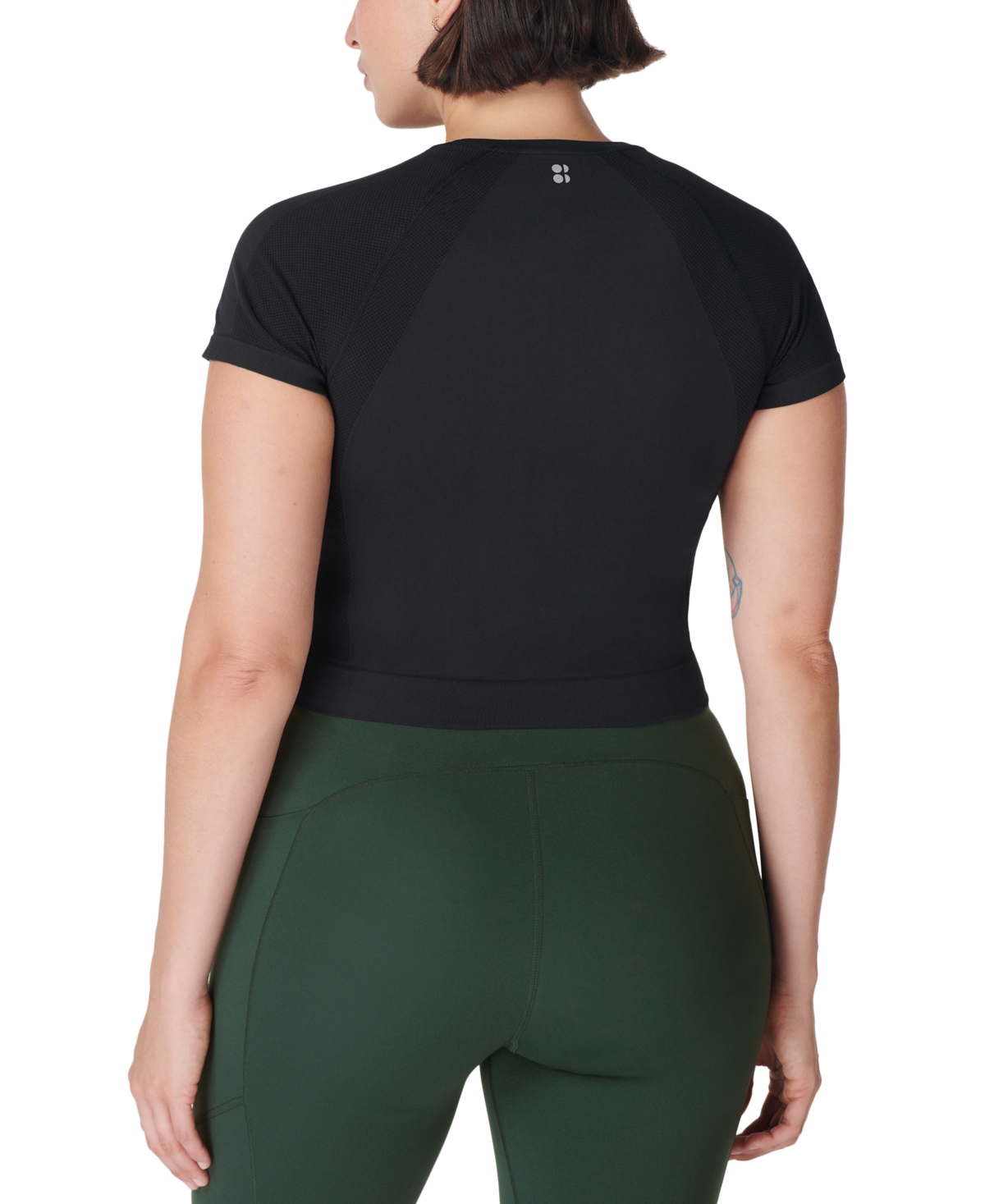Sweaty Betty Women's Seamless Cropped T-shirt In Black