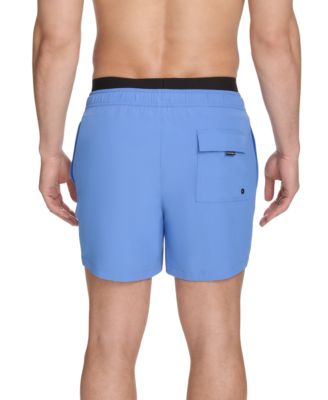 Men's Logo Elastic Waist Modern Euro 5" Volley Swim Trunks