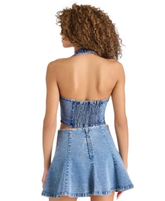 Women's Beatrix Denim Halter Top