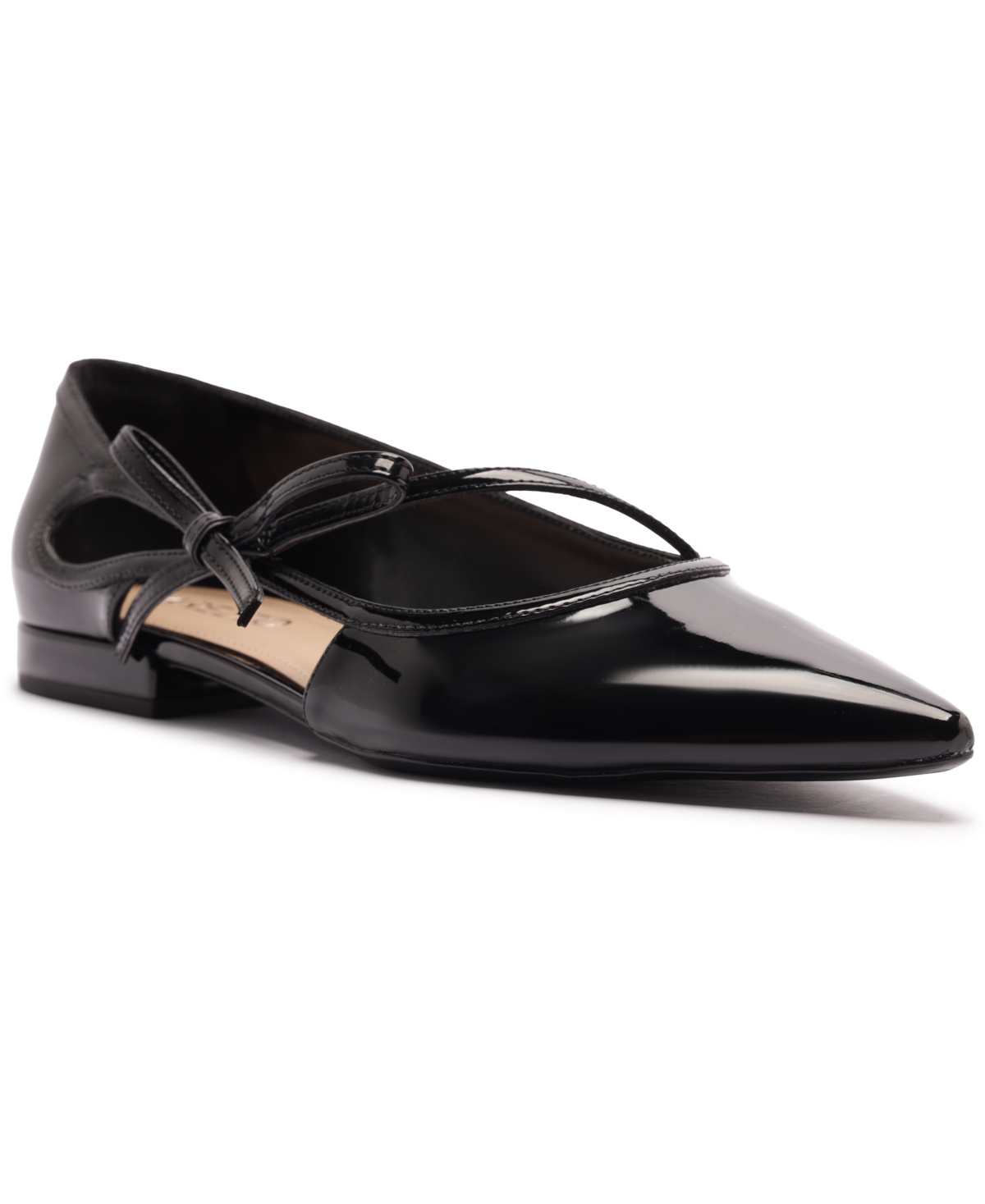 Women's Tessa Pointed Toe Ballet Flats - Black