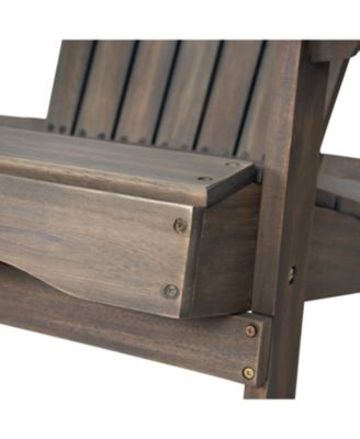 Streamdale Rustic Acacia Folding Adirondack Chair
