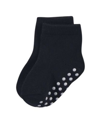 Natural ' Eight-Pair Non Skid Crew Socks