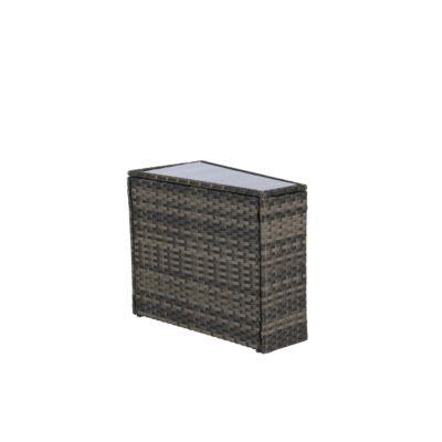 11-pc Half-Moon Patio Set, Sectional Sofa & Glass Coffee Table