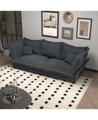 Streamdale Modern Comfy Upholstered Sofa, Convertible Chaise Longue for Living Rooms