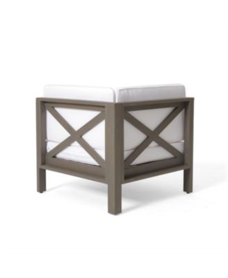 Streamdale Acacia Wood Outdoor Sectional Sofa Set with Coffee Table